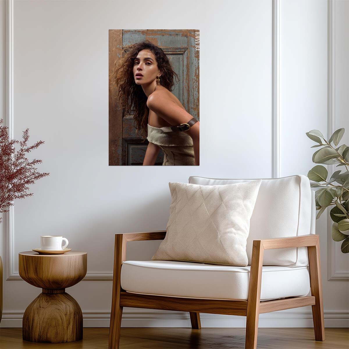 Adria Arjona Portrait Poster | Actress Wall Art Print - Celebrities Poster