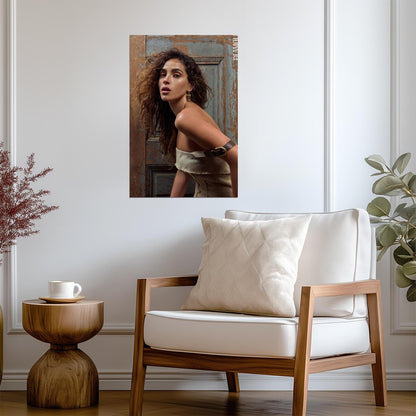 Adria Arjona Portrait Poster | Actress Wall Art Print - Celebrities Poster