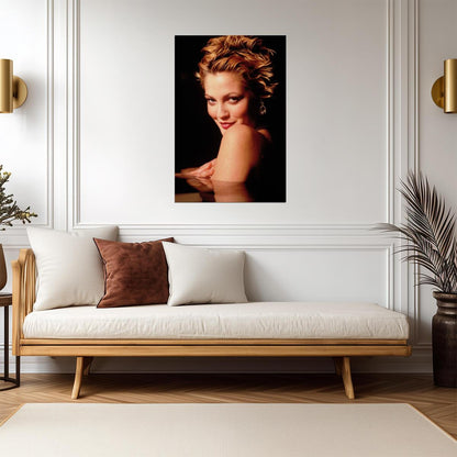 Drew Barrymore Young Portrait Poster | Flirty Actress Wall Art Print - Celebrities Poster