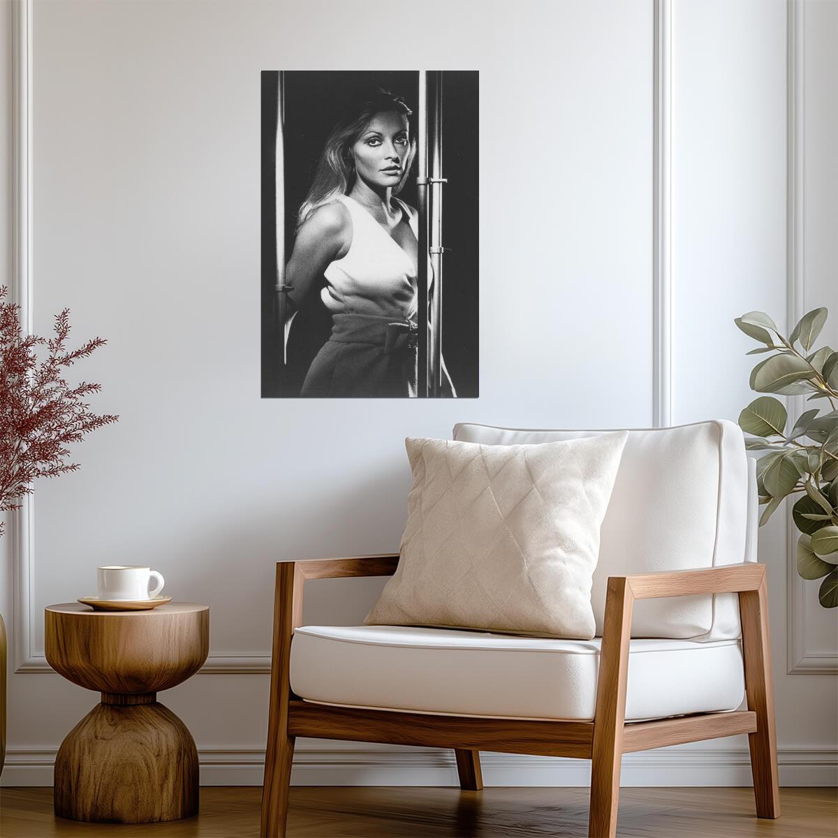Sharon Tate Black and White Portrait Poster | Actress Photo Print - Celebrities Poster
