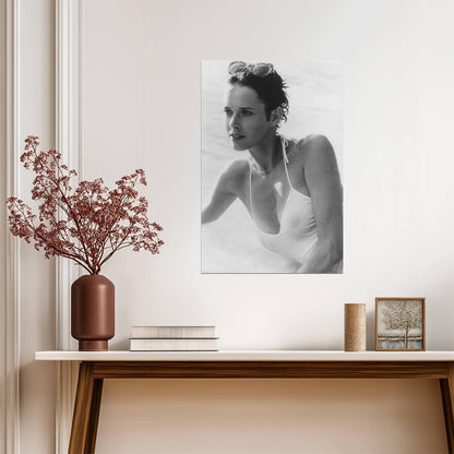 Sylvia Kristel in Wet Sheer Dress Poster | Sexy Actress Wall Art Print - Celebrities Poster