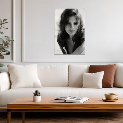 Jacqueline Bisset Freckles Poster | Black and White Wall Art Print - Celebrities Poster