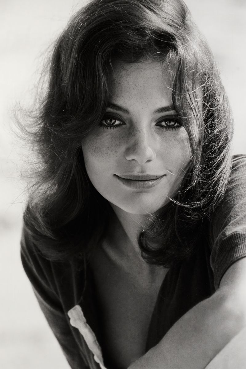 Jacqueline Bisset Freckles Poster | Black and White Wall Art Print - Celebrities Poster