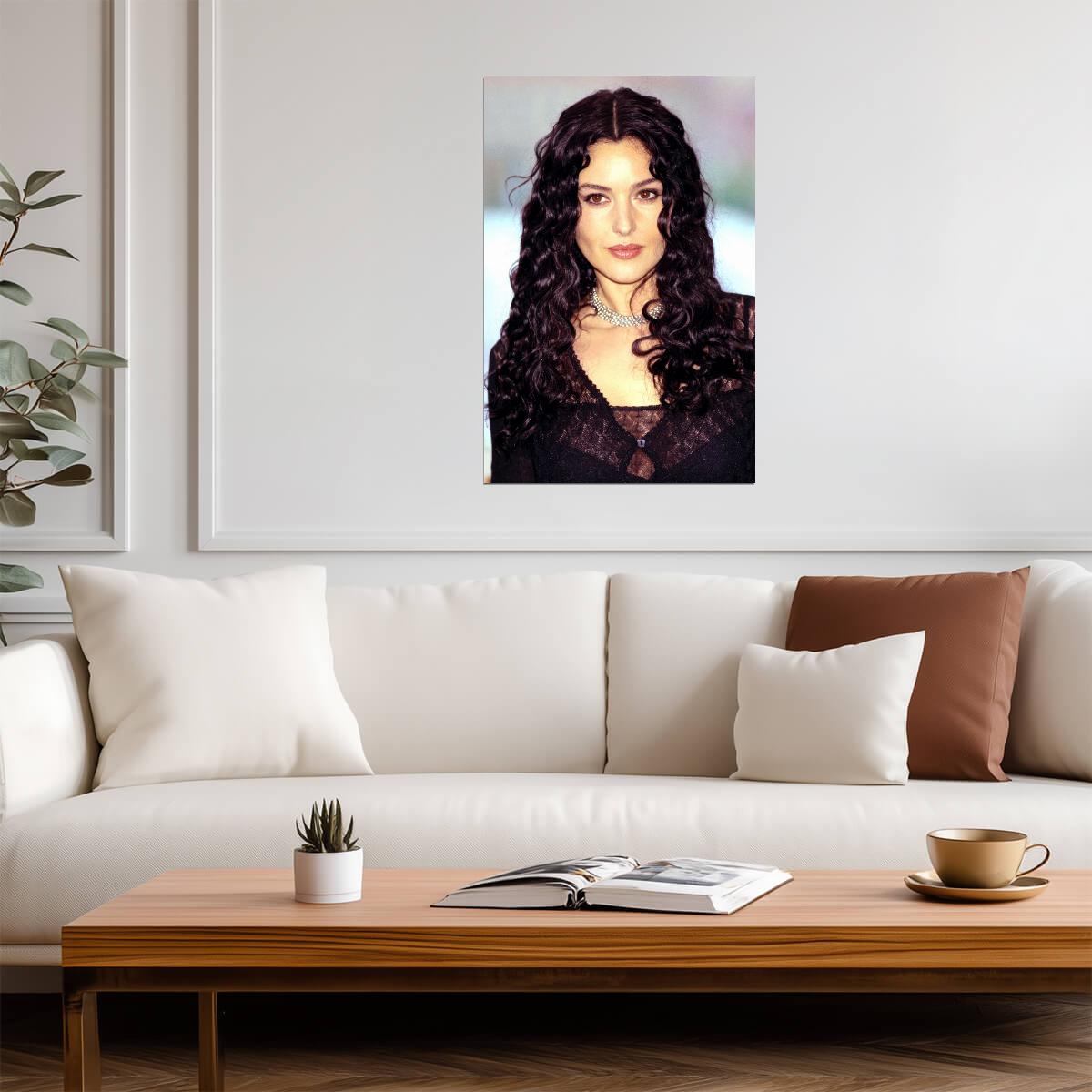 Monica Bellucci Red Carpet Poster | 2000 Vintage Wall Art Print - Celebrities Poster