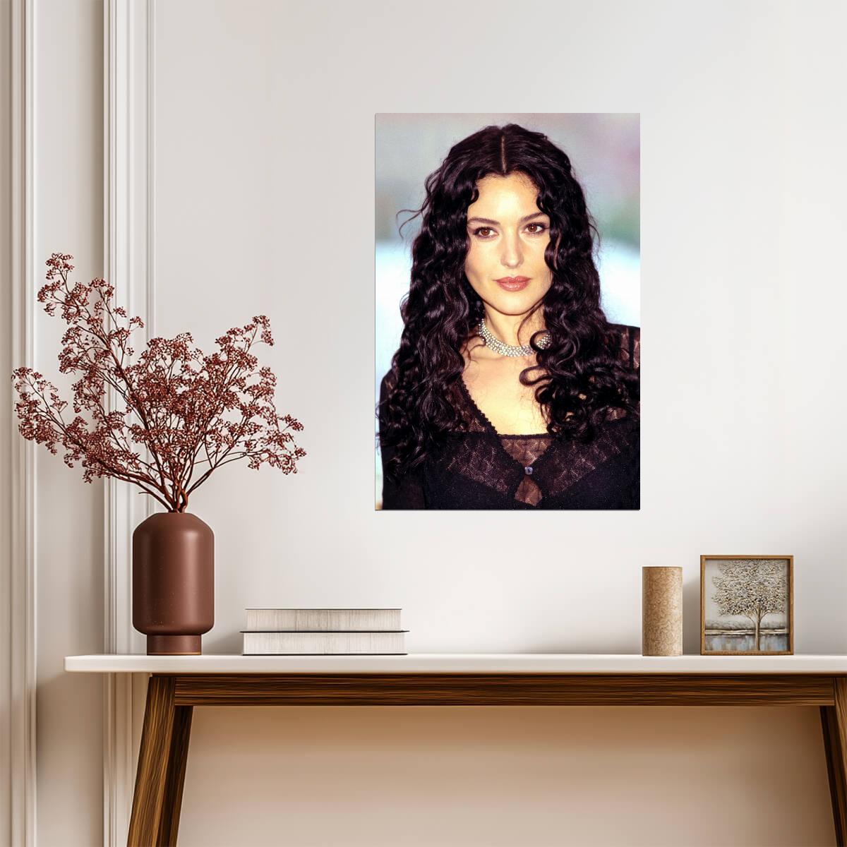 Monica Bellucci Red Carpet Poster | 2000 Vintage Wall Art Print - Celebrities Poster