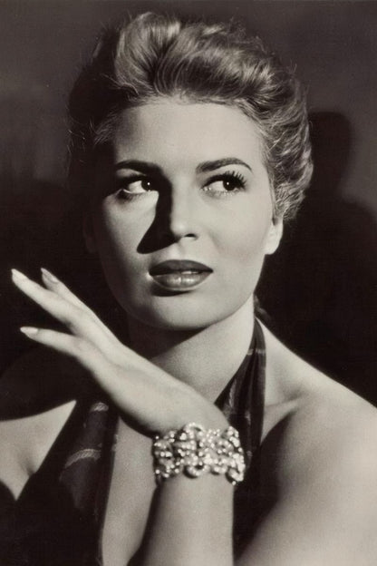 Silvana Mangano Black and White Portrait Poster | Actress Wall Art Print - Celebrities Poster