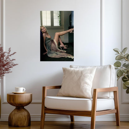 Charlize Theron Sexy Legs Photoshoot Poster | Actress Wall Art Print - Celebrities Poster