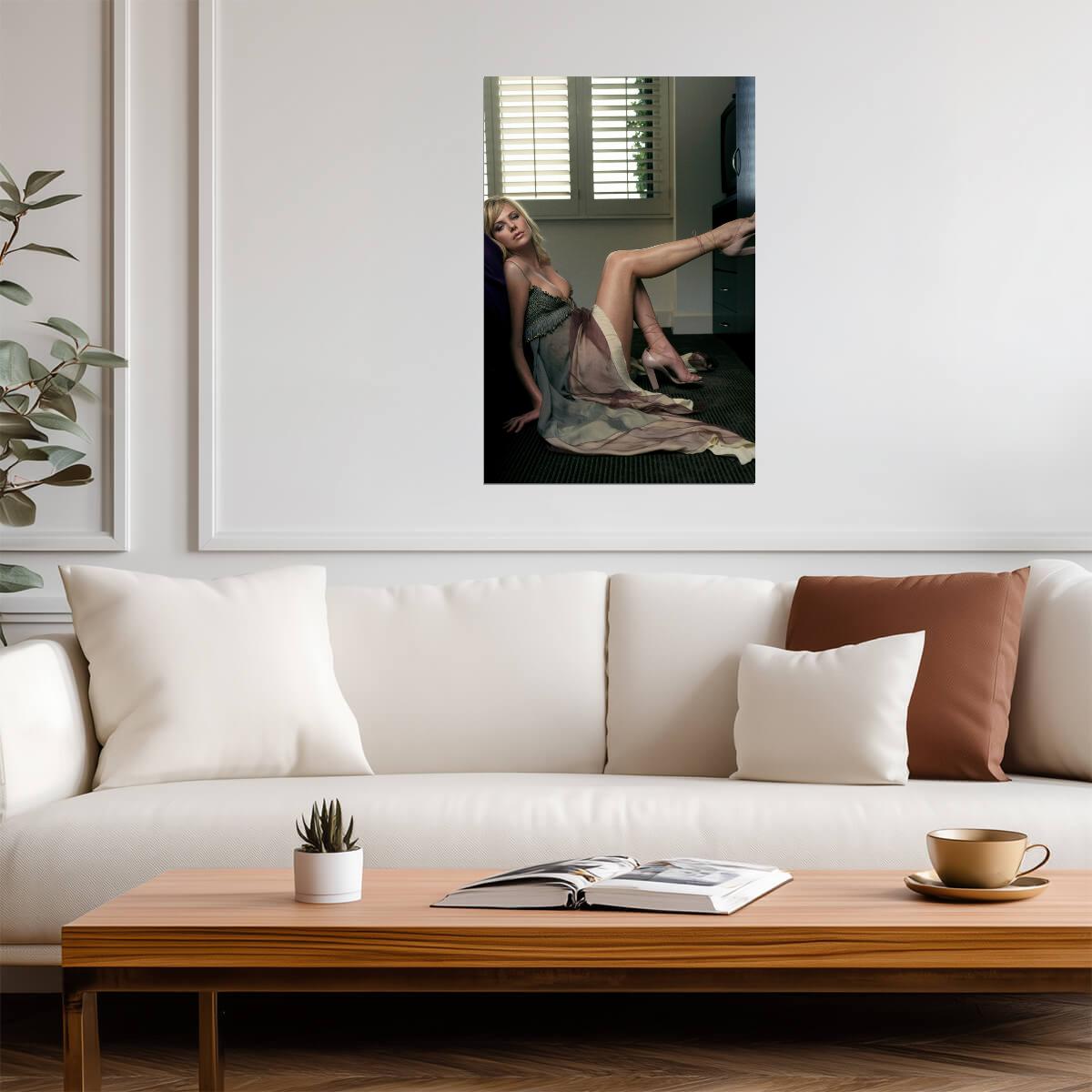 Charlize Theron Sexy Legs Photoshoot Poster | Actress Wall Art Print - Celebrities Poster