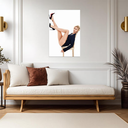 Charlize Theron Sexy Legs Poster | Actress Wall Art Print - Celebrities Poster