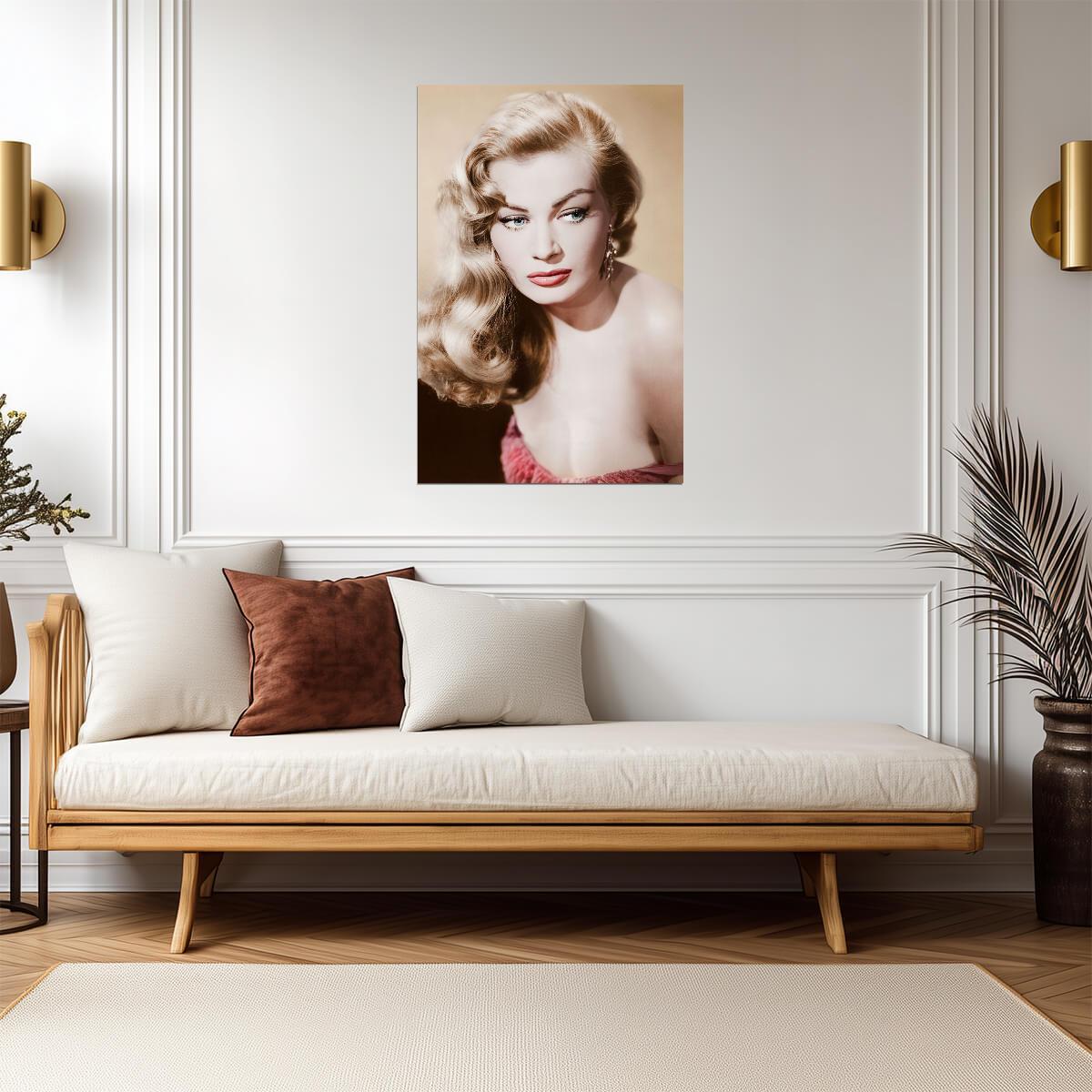 Anita Ekberg Vintage Portrait Poster | Actress Wall Art Print - Celebrities Poster