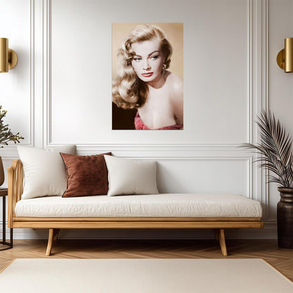 Anita Ekberg Vintage Portrait Poster | Actress Wall Art Print - Celebrities Poster
