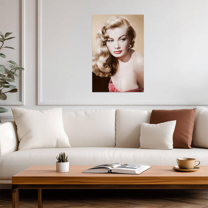 Anita Ekberg Vintage Portrait Poster | Actress Wall Art Print - Celebrities Poster