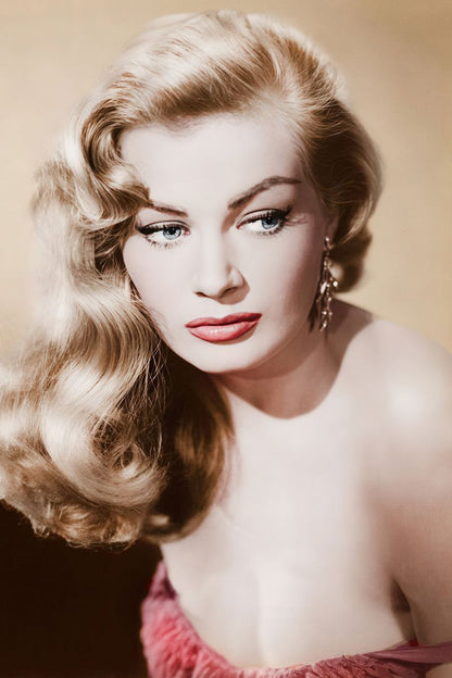 Anita Ekberg Vintage Portrait Poster | Actress Wall Art Print - Celebrities Poster