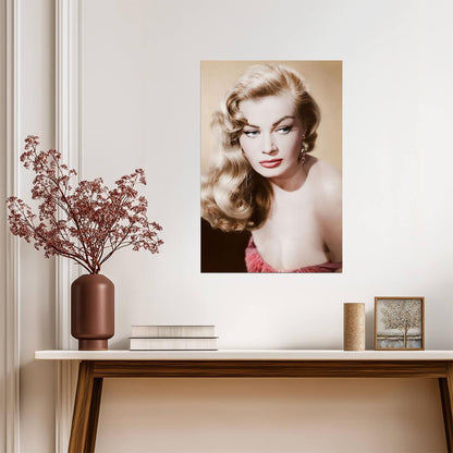 Anita Ekberg Vintage Portrait Poster | Actress Wall Art Print - Celebrities Poster