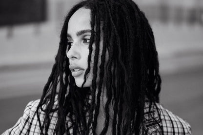 Zoe Kravitz Black and White Portrait Poster | Actress Wall Art Print - Celebrities Poster