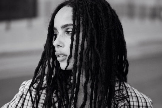 Zoe Kravitz Black and White Portrait Poster | Actress Wall Art Print - Celebrities Poster