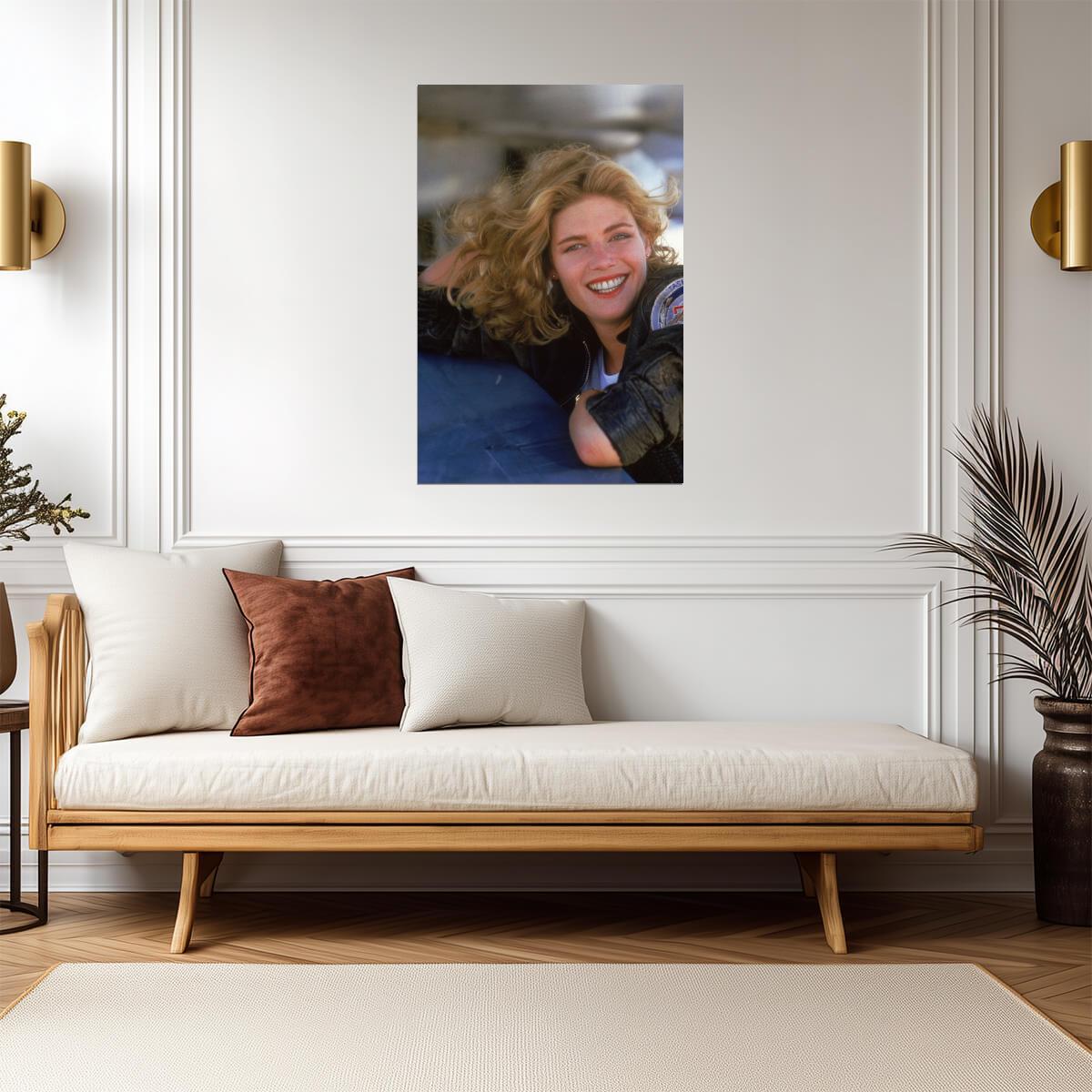 Kelly Mcgillis Smiling Portrait Poster | 1986 Movie Wall Art Print - Celebrities Poster
