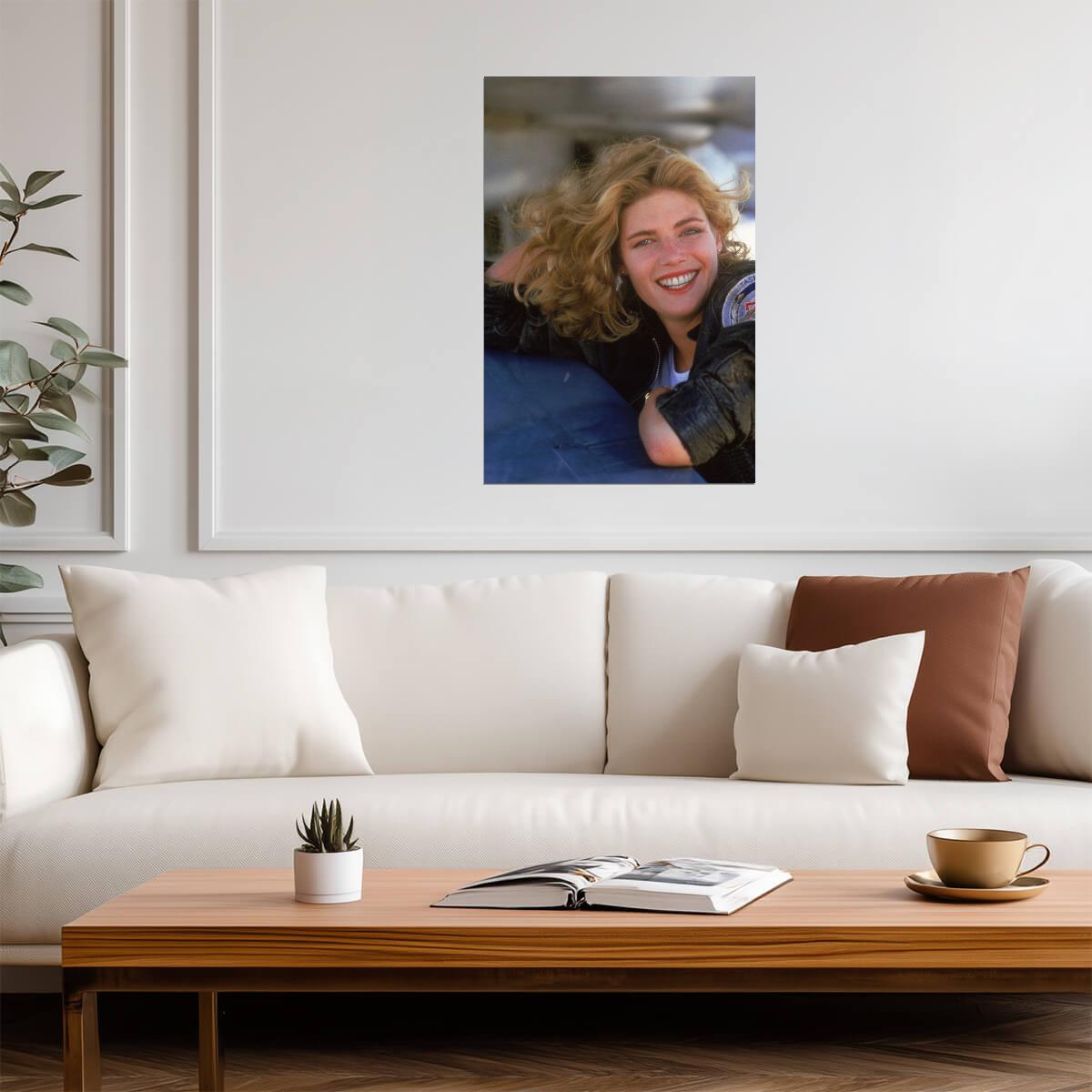 Kelly Mcgillis Smiling Portrait Poster | 1986 Movie Wall Art Print - Celebrities Poster