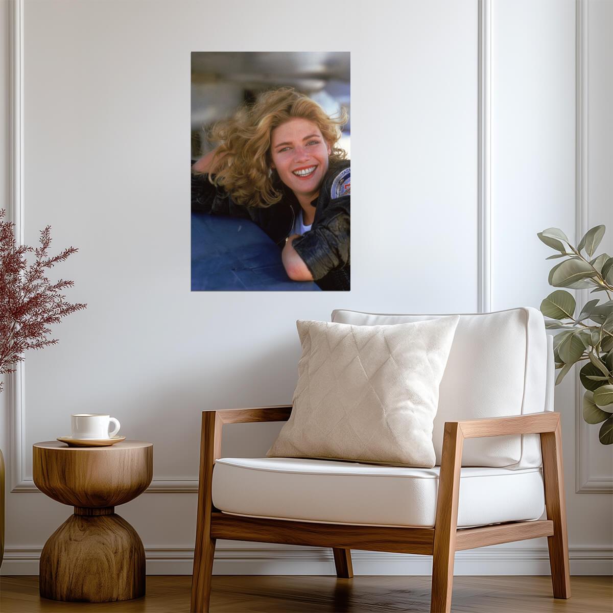Kelly Mcgillis Smiling Portrait Poster | 1986 Movie Wall Art Print - Celebrities Poster