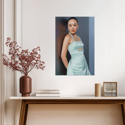 Yerin Ha in Light Blue Dress Poster | Actress Wall Art Print - Celebrities Poster