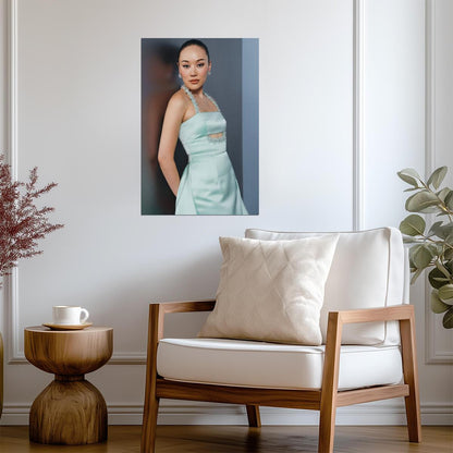 Yerin Ha in Light Blue Dress Poster | Actress Wall Art Print - Celebrities Poster