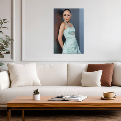 Yerin Ha in Light Blue Dress Poster | Actress Wall Art Print - Celebrities Poster
