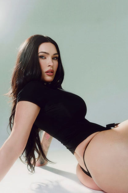 Megan Fox Black Thong Poster | Sexy Actress Wall Art Print - Celebrities Poster