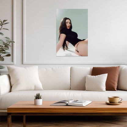 Megan Fox Black Thong Poster | Sexy Actress Wall Art Print - Celebrities Poster