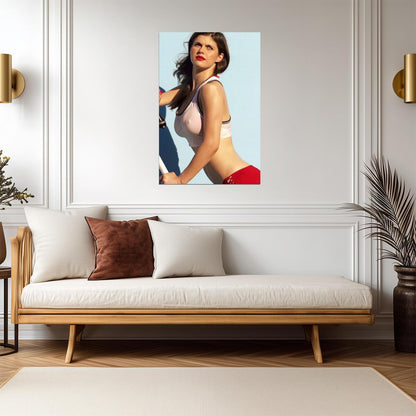 Alexandra Daddario in White Wet Top Poster | Sexy Actress Wall Art Print - Celebrities Poster