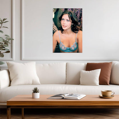 Sylvia Kristel in Lingerie Poster | Sexy Actress Wall Art Print - Celebrities Poster