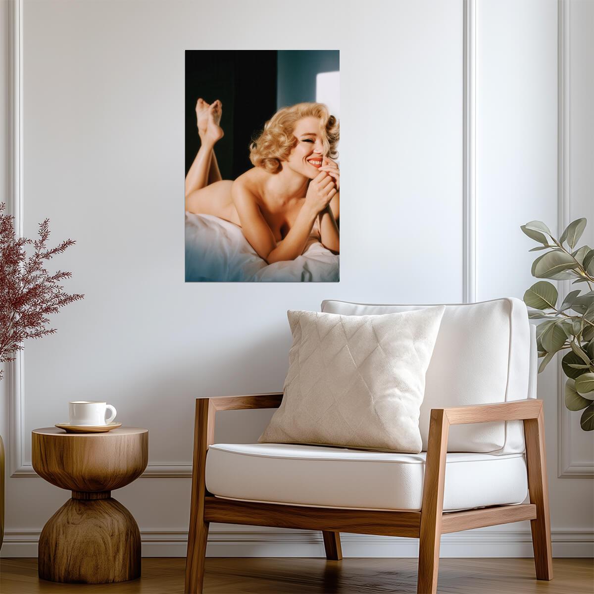 Lea Seydoux Blonde Portrait Poster | Actress Wall Art Print - Celebrities Poster