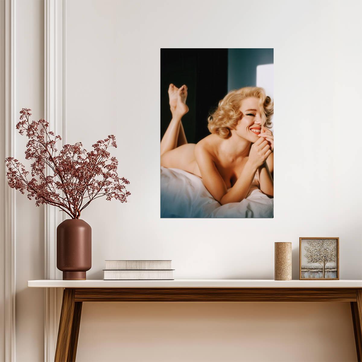 Lea Seydoux Blonde Portrait Poster | Actress Wall Art Print - Celebrities Poster