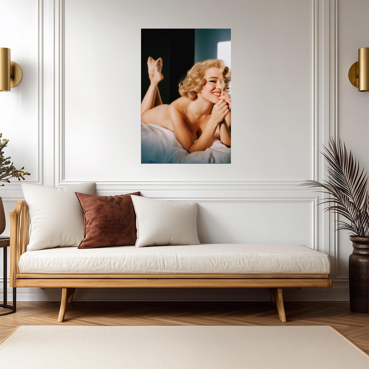 Lea Seydoux Blonde Portrait Poster | Actress Wall Art Print - Celebrities Poster
