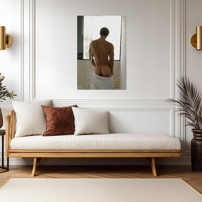 Male Nude Poster | Soft Window Light Photo - Photography Poster