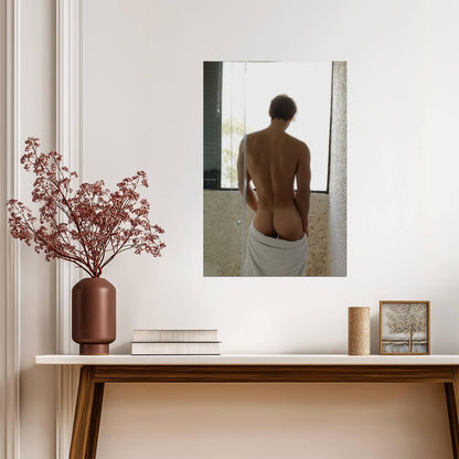 Male Nude Poster | Soft Window Light Photo - Photography Poster