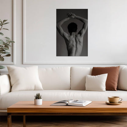 Male Back Photography Poster | Sculptural Stretch - Photography Poster
