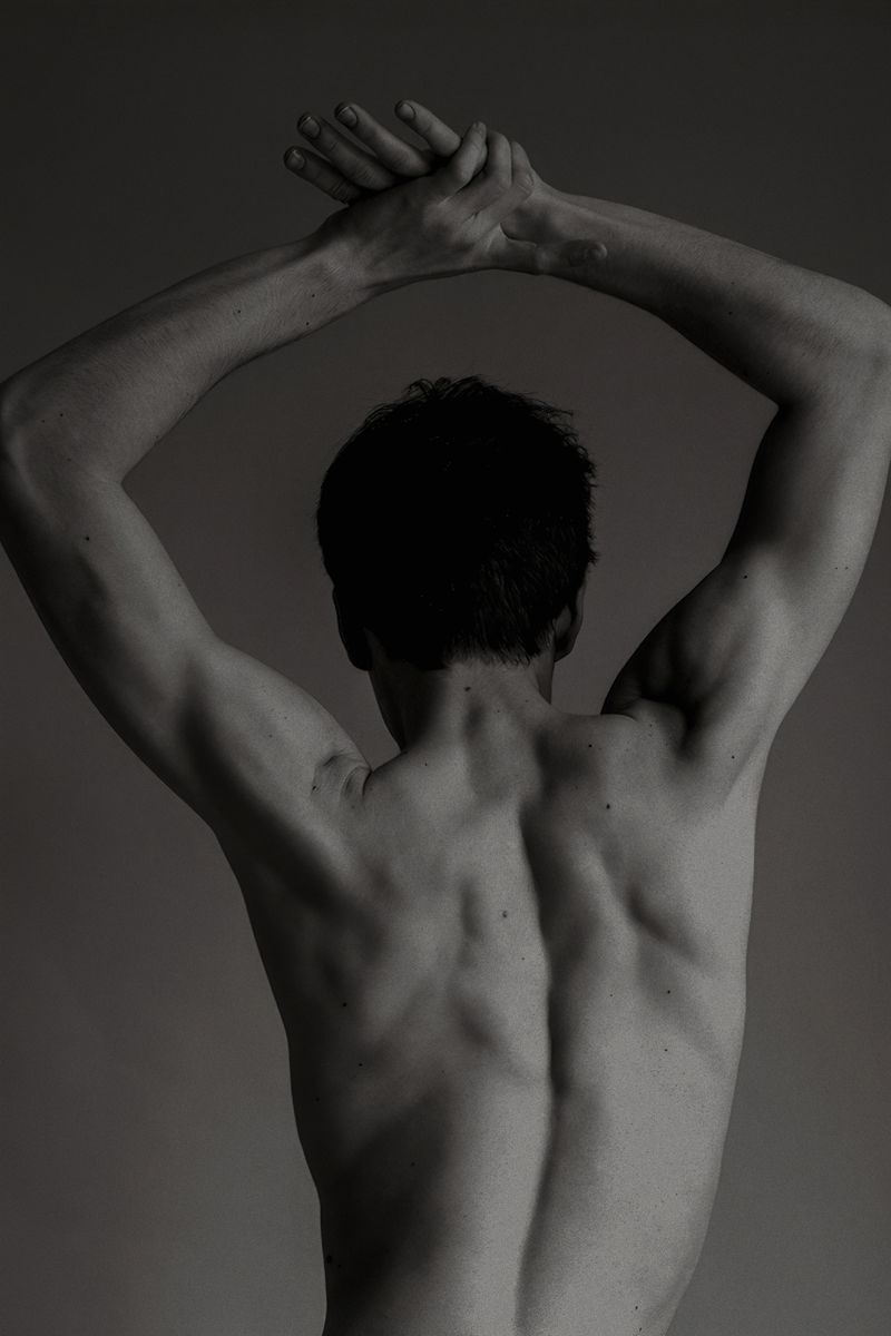 Male Back Photography Poster | Sculptural Stretch - Photography Poster