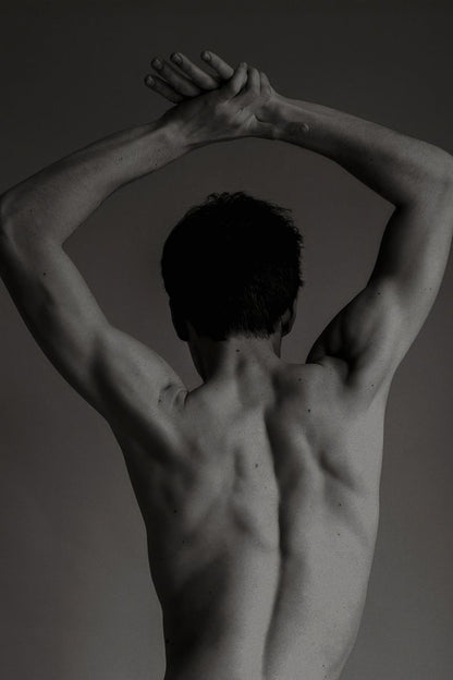 Male Back Photography Poster | Sculptural Stretch - Photography Poster