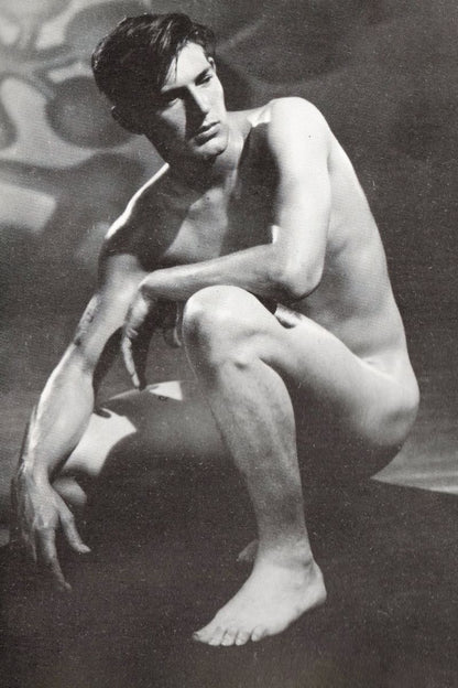Vintage Male Nude Photo Poster | 1955 Figure Study - Photography Poster
