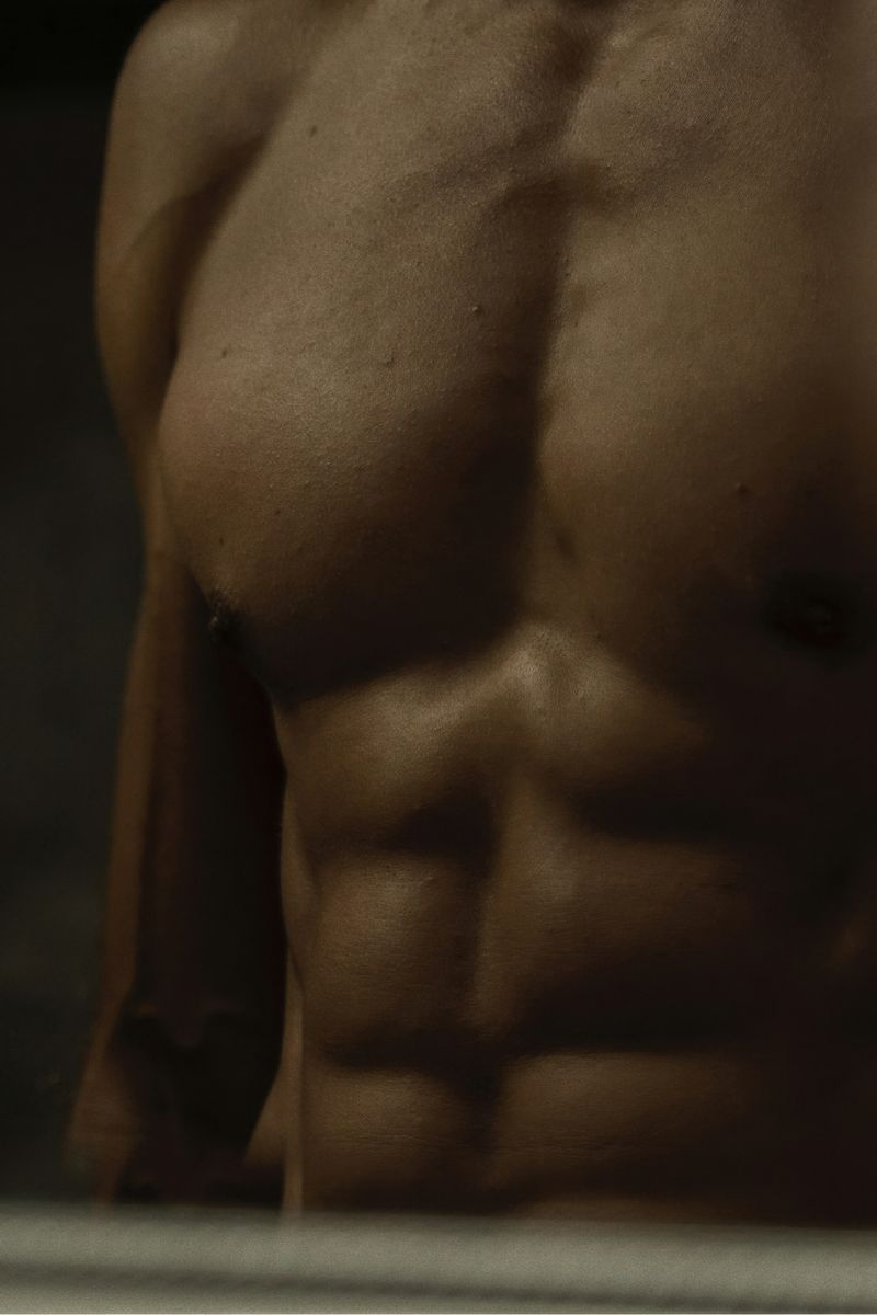 Male Torso Photo Poster | Mirror Close-Up - Photography Poster