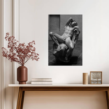 Barberini Faun Art Poster | Nude Sculpture Photo - Photography Poster