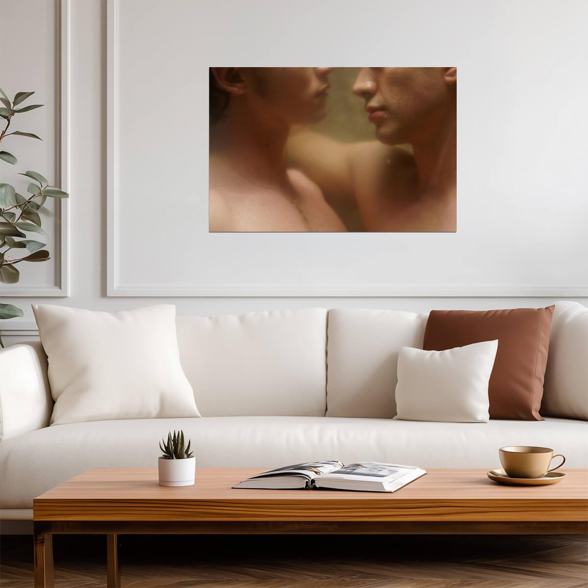 Gay Couple Poster | Romantic Close-Up Photo - Photography Poster