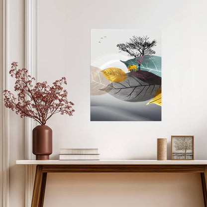 Minimalist Nature Landscape | Scandinavian Style Art Print | Nordic Boho Wall Poster
