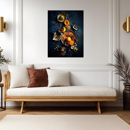 Autumn Harvest Still Life | Rustic Kitchen Photography | Cozy Farmhouse Wall Poster