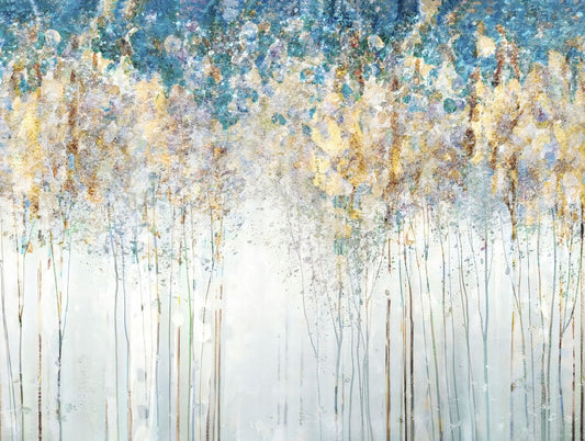 Impressionist Forest Landscape | Abstract Nature Art | Mystical Boho Wall Poster