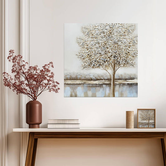 Golden Tree of Life | Elegant Botanical Art Print | Luxury Nature Wall Poster