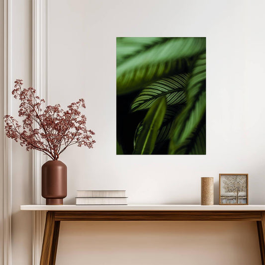 Tropical Calathea Leaves | Botanical Garden Photography | Lush Green Nature Poster