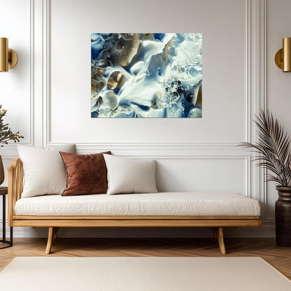 Abstract Liquid Splash | Modern Fluid Art Print | Contemporary Wall Poster
