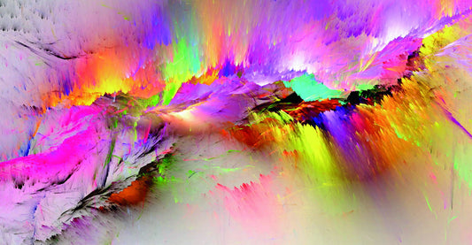 Vibrant Abstract Paint Splash | Colorful Modern Art | Contemporary Wall Poster