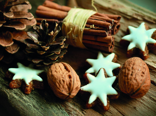 Holiday Spices and Cookies | Cozy Christmas Photography | Seasonal Kitchen Poster